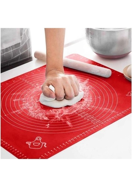 Çok Amaçlı Çeyiz Kaydırmaz Silikon Hamur Açma Matı 50 x 40 Cm-Renkli Sağlam Çeyizlik fiyatları