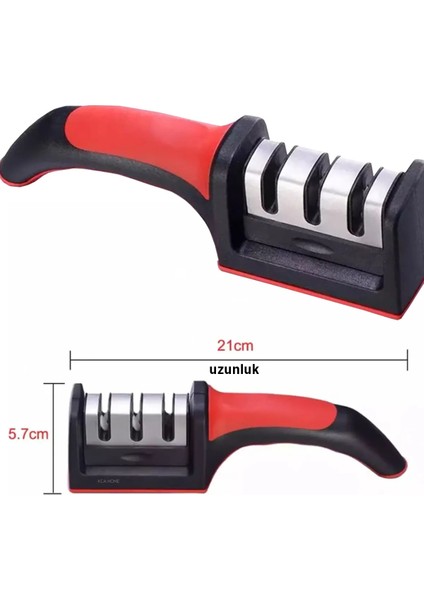 Bıçak Bileme Aleti 3 Aşamalı 3 Açılı Bıçak Bileyici Bıçak Keskinleştirmek Için Pratik Mutfak Eşyası modelleri