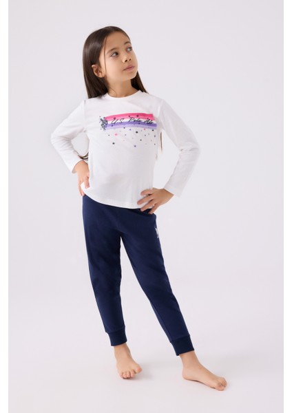 Kız Çocuk Bej Pijama Takım 50299861-VR011