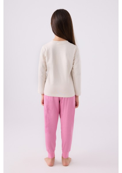 Kız Çocuk Krem Pijama Takım 50299861-VR071