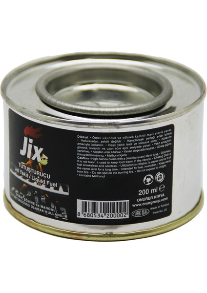 Jix Tutuşturucu 200ML Teneke Jel Yakıt (4767) - LKM7709-6818