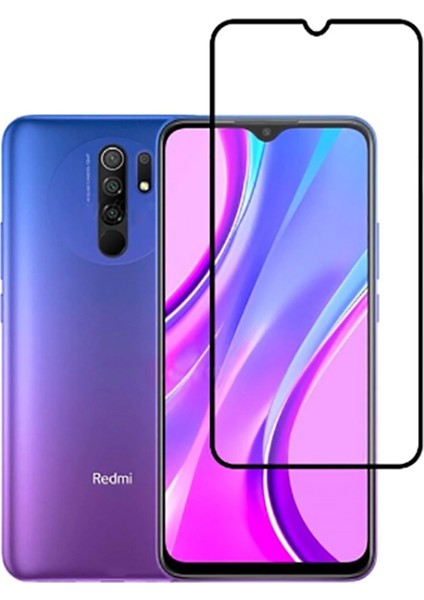 Xiaomi Redmi 9 Zore Kenarları Kırılmaya Dayanıklı Cam Ekran Koruyucu