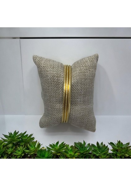Stainless Steel Ajda Simli Desenli Gold Renk Bilezik fırsatları