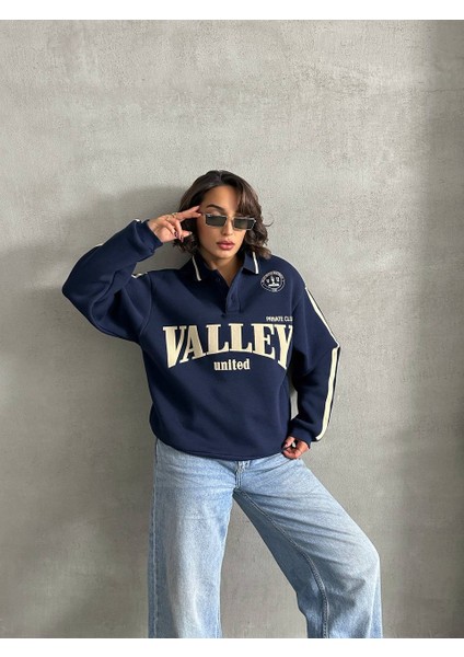 Polo Yaka Şardonlu Valley Sweatshirt fiyatları