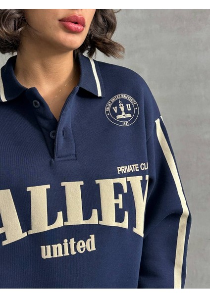 Polo Yaka Şardonlu Valley Sweatshirt modelleri
