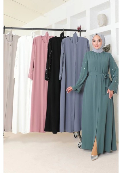 Kolları Taş Detaylı Ferace indirimleri