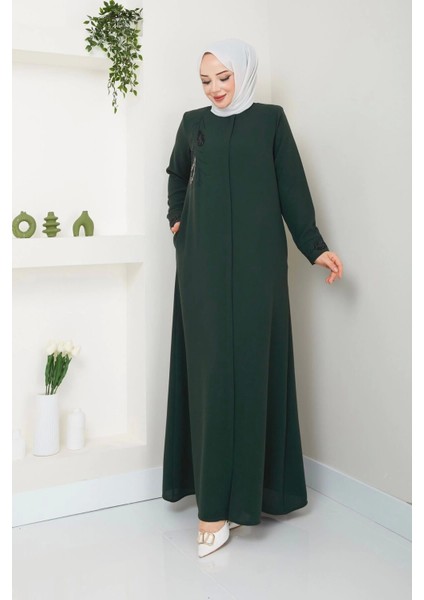 Ön ve Bilek Taş Detaylı Ferace modelleri