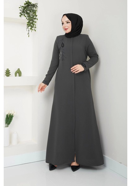 Ön ve Bilek Taş Detaylı Ferace