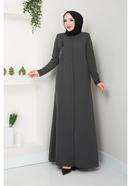 Ön ve Bilek Taş Detaylı Ferace fiyatları