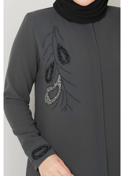 Ön ve Bilek Taş Detaylı Ferace modelleri