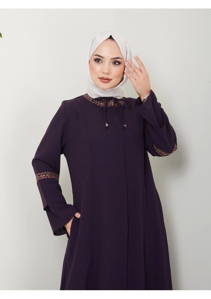 Nakış Işlemeli Büyük Beden Ferace indirimleri