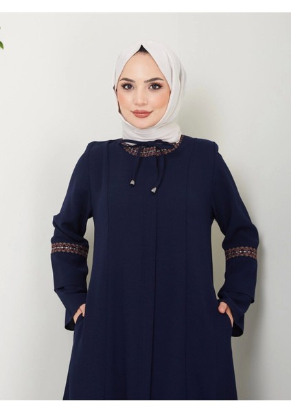 Nakış Işlemeli Büyük Beden Ferace indirimleri