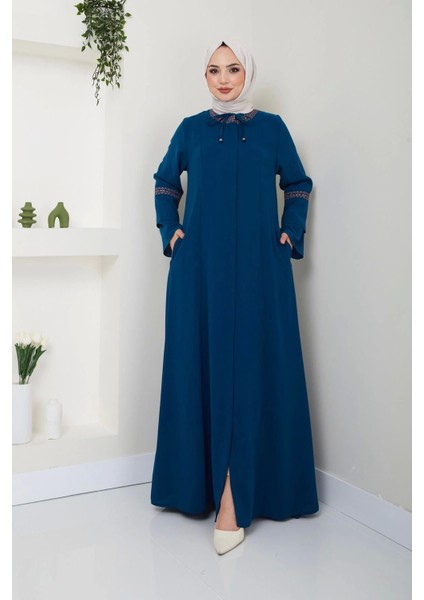 Nakış Işlemeli Büyük Beden Ferace fiyatları