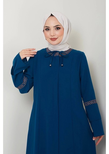 Nakış Işlemeli Büyük Beden Ferace indirimleri