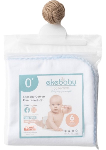 Ekebaby Penye 6 Lı Bebek Mendili