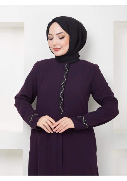 Büyük Beden Taş Detaylı Ferace indirimleri