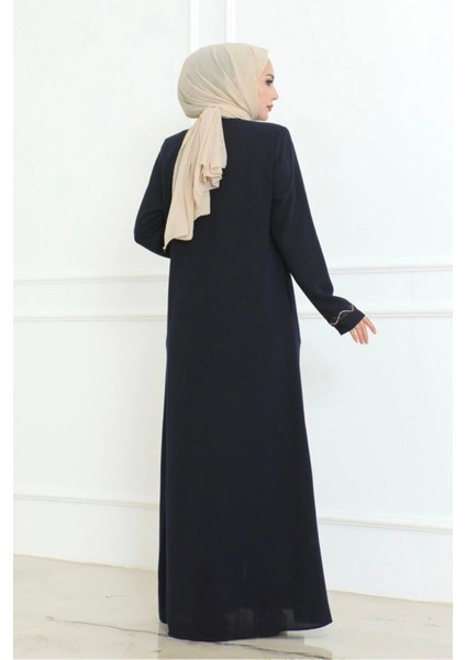 Büyük Beden Taş Detaylı Ferace fiyatları