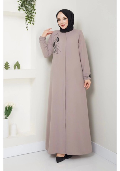 Ön ve Bilek Taş Detaylı Ferace