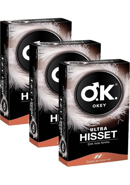 Ultra Hisset Prezervatif 10'lu x 3 Paket