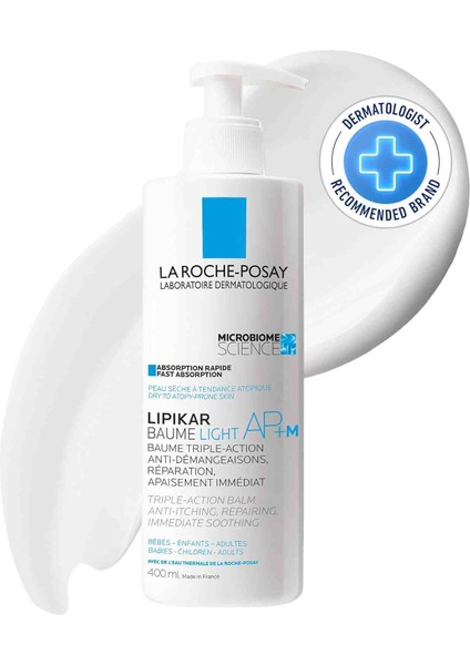 La Roche Posay Lipikar Baume Light Ap+M Nemlendirici Hafif Balsam 400 ml