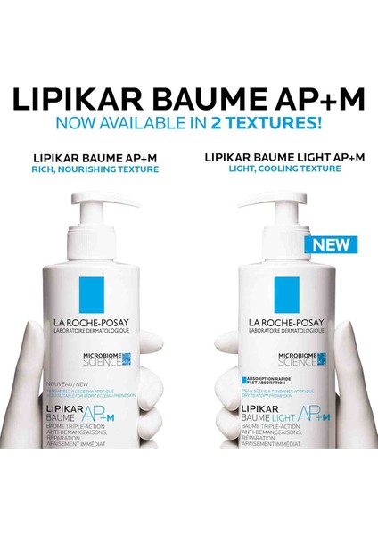 La Roche Posay Lipikar Baume Light Ap+M Nemlendirici Hafif Balsam 400 ml 2 Adet