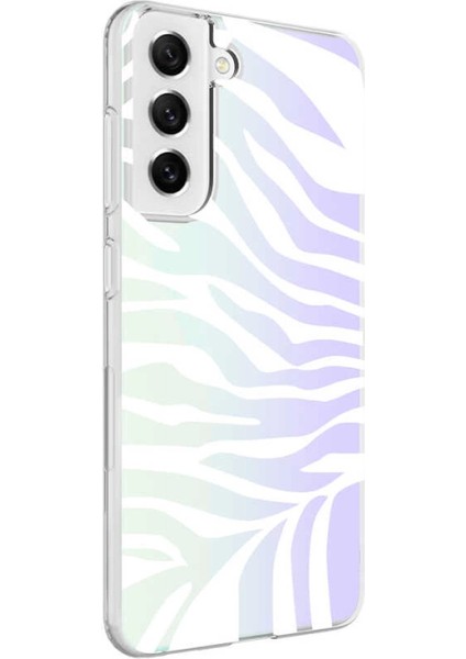 Galaxy S21 Fe Kılıf Zore M-Blue Desenli Kapak