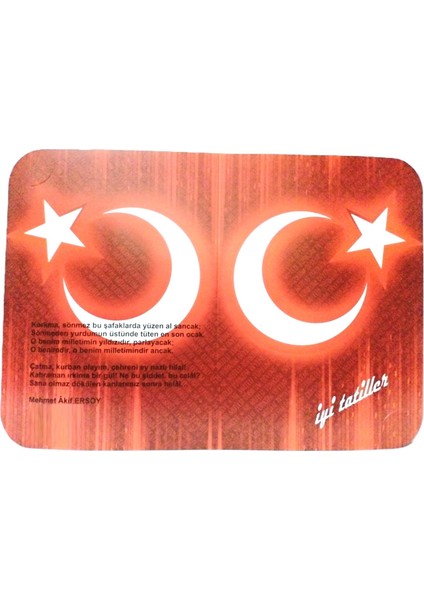 Karne Kabı Türk Bayraklı - Istiklal Marşı fiyatları