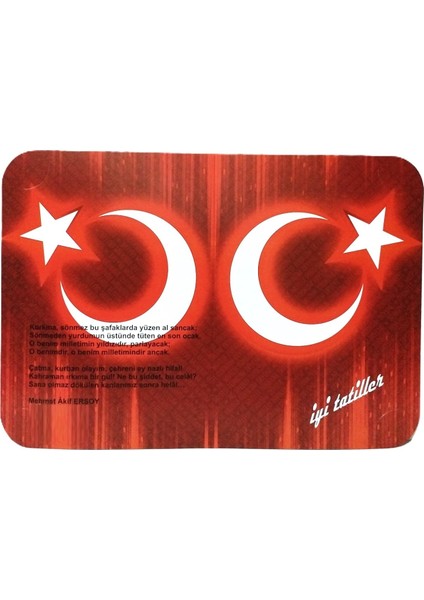Karne Kabı Türk Bayraklı - Istiklal Marşı fırsatları