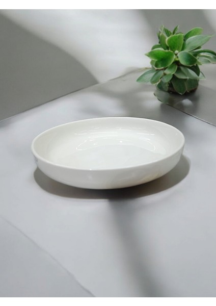 Evmutfak 2 Adet Gural Porselen 23 cm Derin Salata Tabak