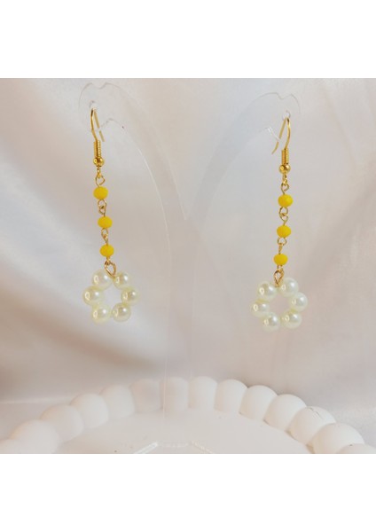 Kristal Taşı Sallantılı Inci Boncuk Çiçek Küpe fiyatları