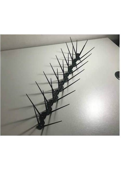 Kuş Konmaz Diken 15 Metre Polikarbon Tel 50 cm 30 Adet Siyah