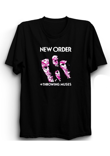 New Order, Throwing Muses, Rock Metal Müzik Grubu, Unisex %100 Pamuk Tişört
