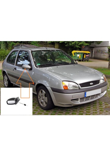 Ford Fiesta 1999-01 Dış Dikiz Ayna Mekanik Sağ Yolcu Tarafı