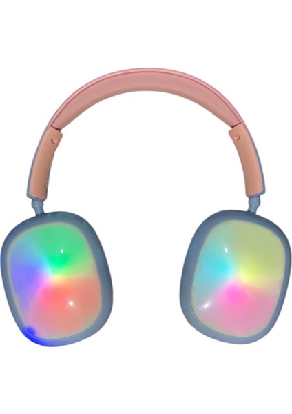 Rgb Işık Özellikli Süper Bass+ Hi - Fi Kaliteli Kafaüstü, Kulaküstü Kablosuz Bluetooth Kulaklık