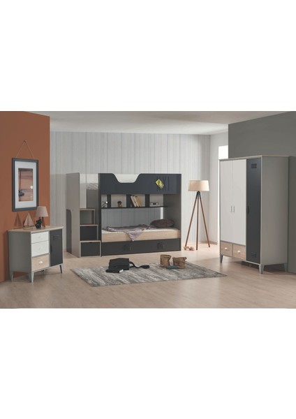 Thor Grey Çocuk Odası Takımı