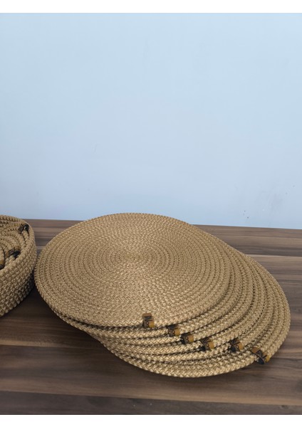 6 Adet 32 cm Gold Supla / Amerikan Servis/ Sepet 20 cm *6 cm