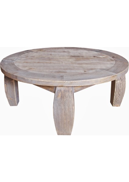 Sofa Orta Sehpa – Country Tarzı, Antik Meşe Renk, Sedir ve Çam