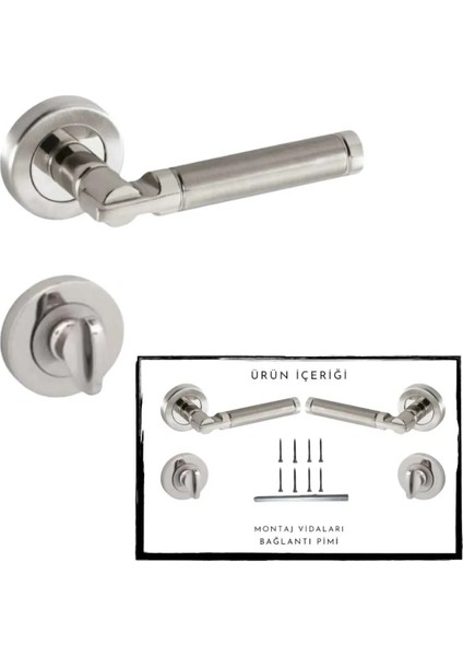 Kapı Kolu Domino Çember Rozetli Wc-Banyo