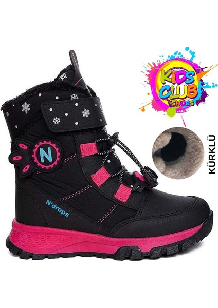 Kids Club Shoes NDROPS-014 Içi Yünlü Unisex Kar Botu Çocuk Bot