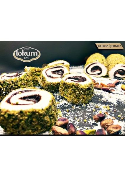 Lokum Evi Antep Fıstıklı-Çikolatalı Lokum 250 gr