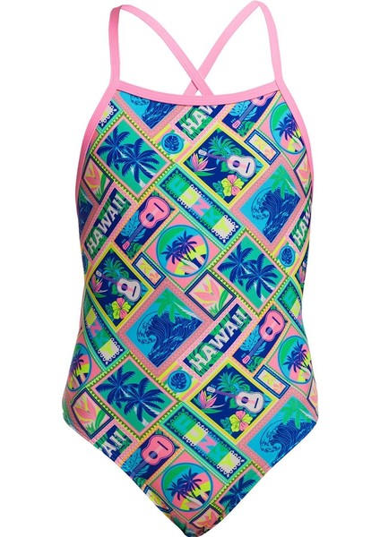 Tmt Ukule Babe Kız Çocuk Antrenman Mayo, Sırt Bağlamalı