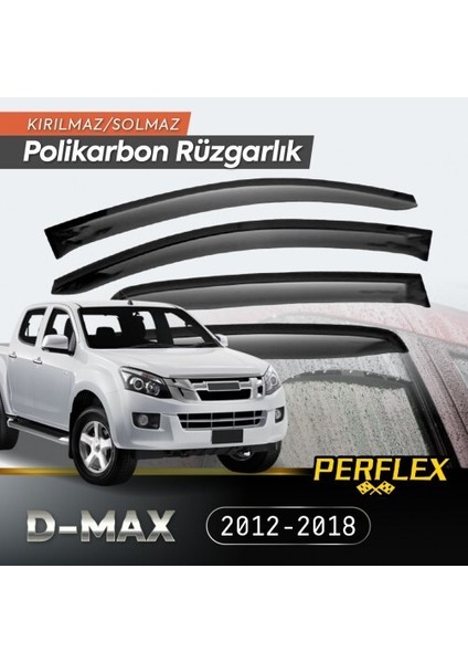 Isuzu D-Max 2012-2018 Cam Rüzgarlığı V2 Düz
