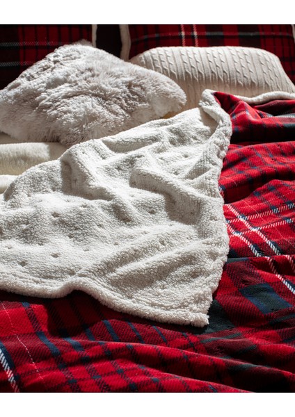 Jonzais Sherpa Tek Kişilik Yatak Örtüsü - Kırmızı fırsatları