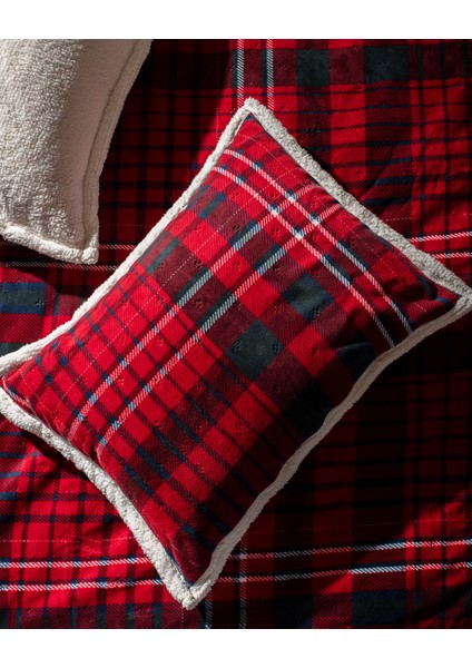 Jonzais Sherpa Tek Kişilik Yatak Örtüsü - Kırmızı indirimleri