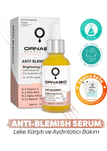 Anti-Blemish Bakım Serumu - Vitamin C Aha-Bha - Alpha - Arbutin Retinol