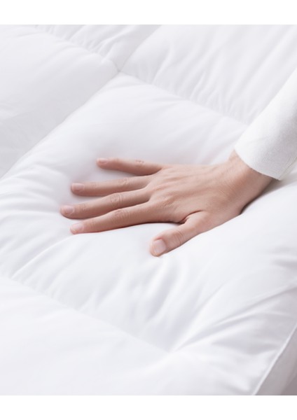 Angel King Size Yatak Pedi - Beyaz