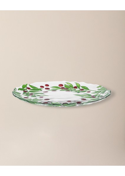 Somme Servis Tabağı - 33 cm - Şeffaf