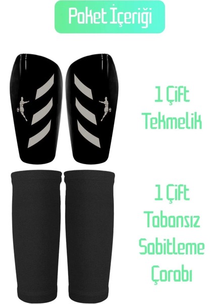 Futbol Tekmeliği Pro Tekmelik Sert Tekmelik Çoraplı Tekmelik Dizlik Koruyucu Kaliteli Tekmelik
