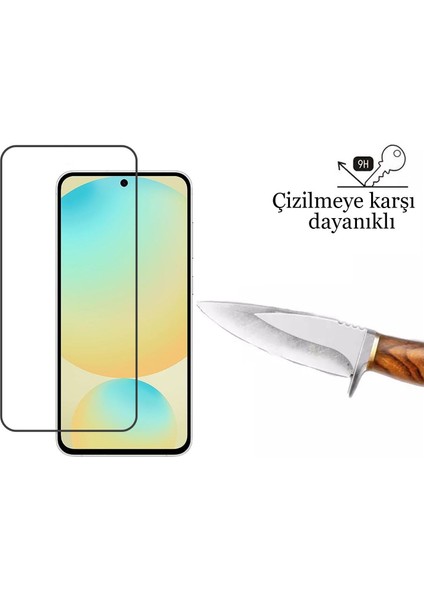 Samsung Galaxy S24 Fe Cam 5d Tam Kaplayan 9h Temperli Ekran Koruyucu