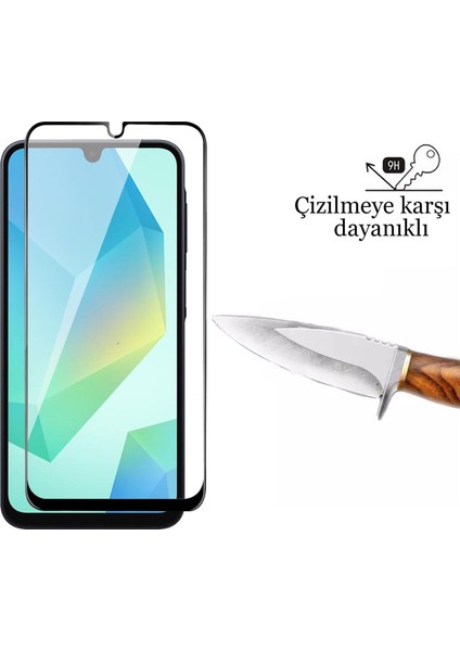 Samsung Galaxy A16 Cam 5d Tam Kaplayan 9h Temperli Ekran Koruyucu